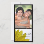 Gelbe Daisy-Blume-Petals Hochzeit Sichern Sie das Save The Date (Vorderseite)