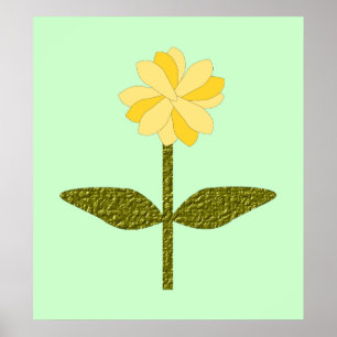 Gelbe Daisy-Blume Poster