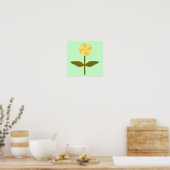 Gelbe Daisy-Blume Poster (Küche)