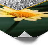Gelbe Daisy-Blume-Rahmen hinzufügen Ihr Foto Poster (Ecke)