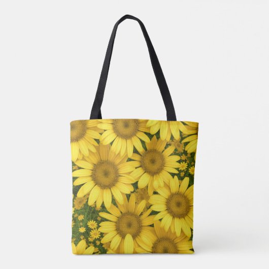 Gelbe Daisy-Blume Tasche (Rückseite)