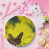 Gelbe Daisy-Helenium-Papierplatte Pappteller (Party)