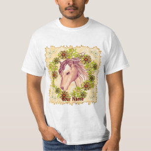 Gelbe Daisy Horse T-Shirt
