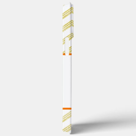 Gelbe Daisy mit Zickzack Muster Case-Mate iPhone Hülle (Rückseite / Rechts)