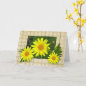 Gelbe Daisy-Muttertagskarte Karte (Gelbe Blume)