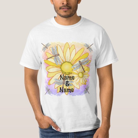 Gelbe Daisy T-Shirt (Vorderseite)