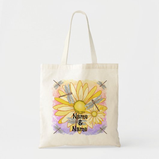 Gelbe Daisy Tragetasche (Vorne)