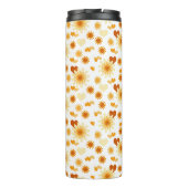 Gelbe Daisy und Herz Thermosbecher (Rückseite)