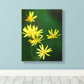 Gelbe Daisy-Wildblumen Leinwanddruck (Insitu (Holzboden))