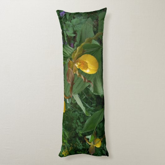 Gelbe Dame-Blume in Blüte Seitenschläferkissen (Rückseite (Vertikal))