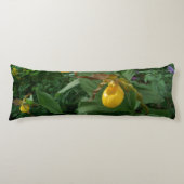 Gelbe Dame-Blume in Blüte Seitenschläferkissen (Vorderseite)