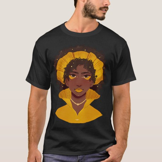 gelbe Dame T-Shirt (Vorderseite)