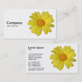 Gelbe Dämmerung im Regen Visitenkarte (Vorne/Hinten)
