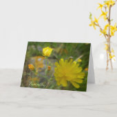 Gelbe Dandelion Blume Serene Sympathy Card Karte (Gelbe Blume)