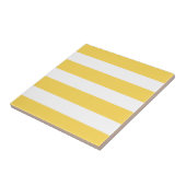 Gelbe Deckchair Streifen Fliese (Seite)