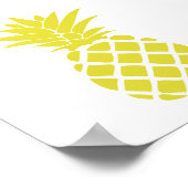 Gelbe dekorative Ananas-Form Poster (Ecke)