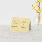 GELBE DESIGNER WEDDING PLACECARDS KARTE (Gelbe Blume)