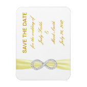 Gelbe Diamant Unendlichkeit retten das Datumsfenst Magnet (Vertikal)