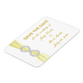 Gelbe Diamant Unendlichkeit retten das Datumsfenst Magnet (Linke Seite)