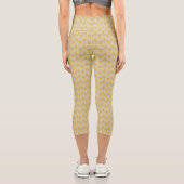 Gelbe Diamanten Capri Leggings (Rückseite)