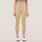 Gelbe Diamanten Capri Leggings (Vorderseite)