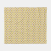 Gelbe Diamanten Fleecedecke (Vorderseite (Horizontal))