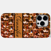 Gelbe Diamanten, orangefarbene Diamanten, Edelstei Case-Mate iPhone Hülle (Rückseite (Horizontal))