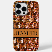 Gelbe Diamanten, orangefarbene Diamanten, Edelstei Case-Mate iPhone Hülle (Rückseite)