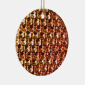 Gelbe Diamanten, orangefarbene Diamanten, Edelstei Keramik Ornament (Rechts)