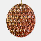 Gelbe Diamanten, orangefarbene Diamanten, Edelstei Keramik Ornament (Links)