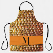 Gelbe Diamanten, orangefarbene Diamanten, Edelstei Schürze (Vorderseite)