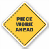 Gelbe Diamantenstraße - weiteres Stück Aufkleber (Vorderseite)