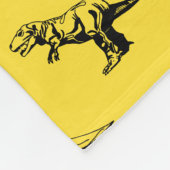 Gelbe Dinosaurier Blanket Fleecedecke (Ecke)