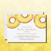 Gelbe Donuts Gender-Neutral Baby Dusche Einladung