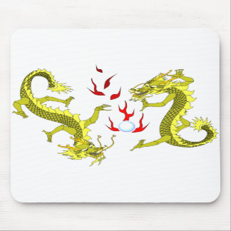 Gelbe Drachen Mousepad