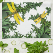 Gelbe Dragonfliegen Küchentücher (Gefaltet)