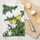 Gelbe Dragonfliegen Küchentücher (Viertel Falte)