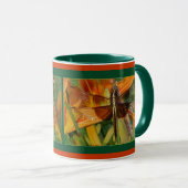 Gelbe Dragonfly-Tasse Tasse (VorderseiteRechts)