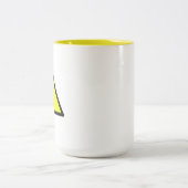 Gelbe Dreieck Zwei-Ton Tasse (Mittel)