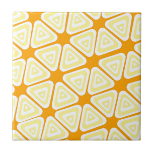 Gelbe Dreiecksstruktur Fliese