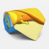 Gelbe Duckie Krawatte (Gerollt)