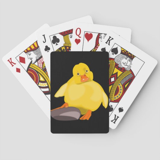 Gelbe Duckling Playing Cards - Custom Colors Spielkarten (Rückseite)