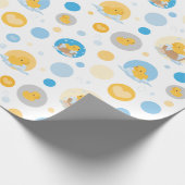 Gelbe Dusche Bath Geschenkpapier (Ecke)
