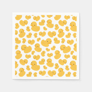 Gelbe Dusche Bath Pattern Party Napkin Serviette