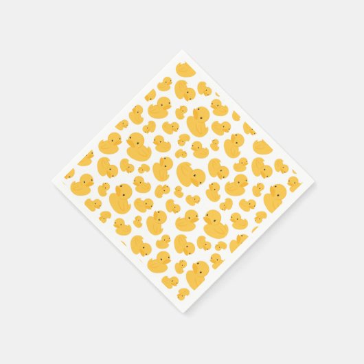 Gelbe Dusche Bath Pattern Party Napkin Serviette (Ecke)