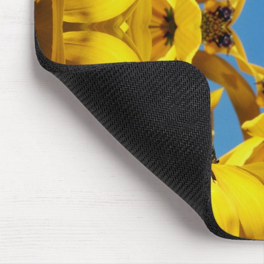Gelbe Echinacea Blume Abstrakte Blume Art Mousepad (Ecke)