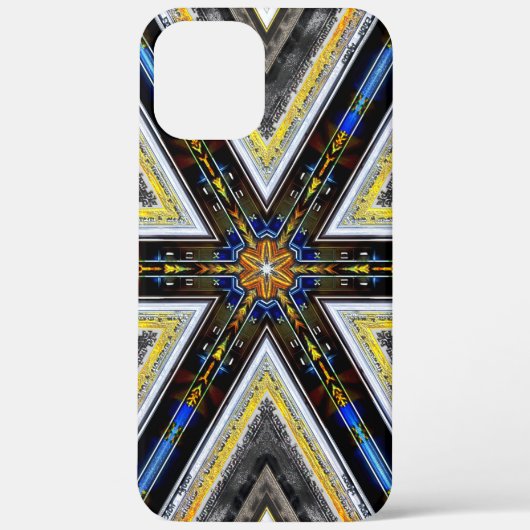 Gelbe Ecken alter und rustikaler Rahmen Dreiecke t Case-Mate iPhone Hülle (Rückseite)