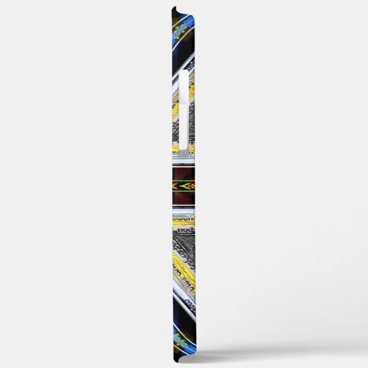 Gelbe Ecken alter und rustikaler Rahmen Dreiecke t Case-Mate iPhone Hülle (Rückseite / Links)