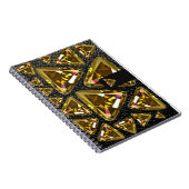 Gelbe Edelsteine Notizblock (Rechte Seite)