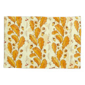 Gelbe Eiche Blätter: Herbstuntergrund. Kissenbezug (Rückseite)